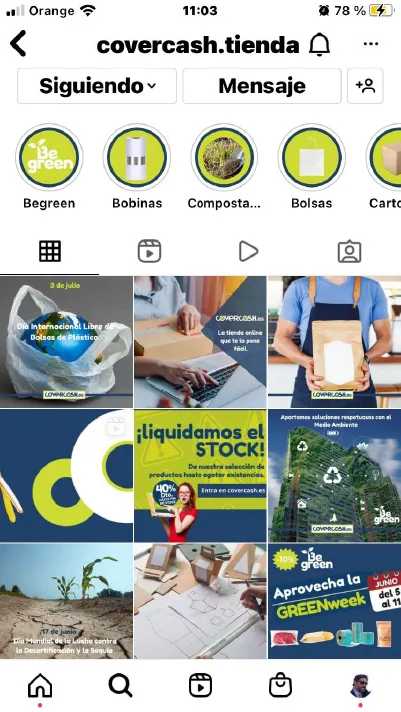 covercash instagram page